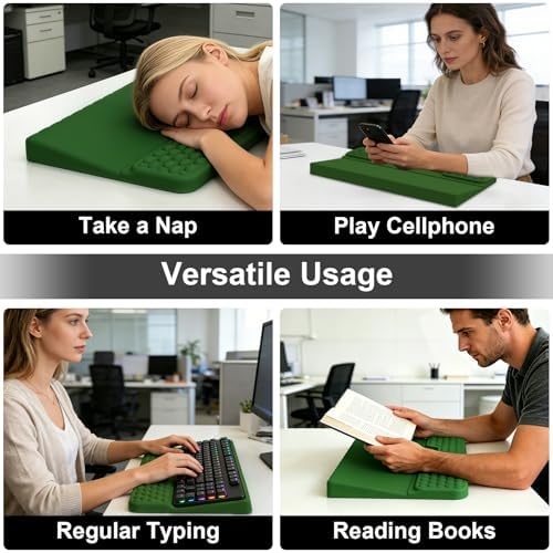 Ergonomic Keyboard Stand with Soft Memory Foam Wrist Rest for Office