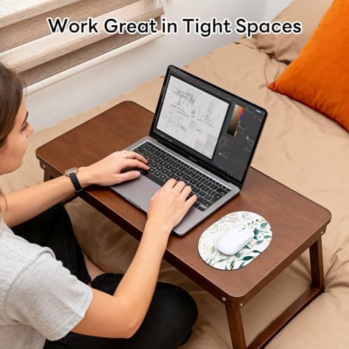 Oval Mouse Pad 6x8in Non-Slip for Laptop,Leaves