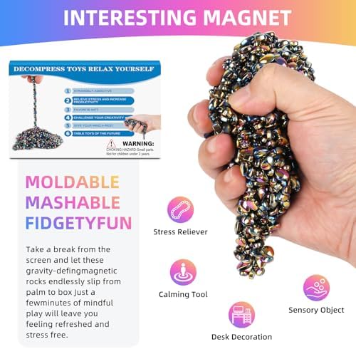 1100 PCS Colorful Desk Fidget Toy, Putty-Like Sensory Fidget Toy for Adults