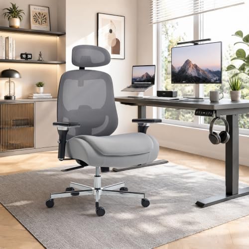 450LBS Ergonomic Mesh Office Chair with 4D Armrests