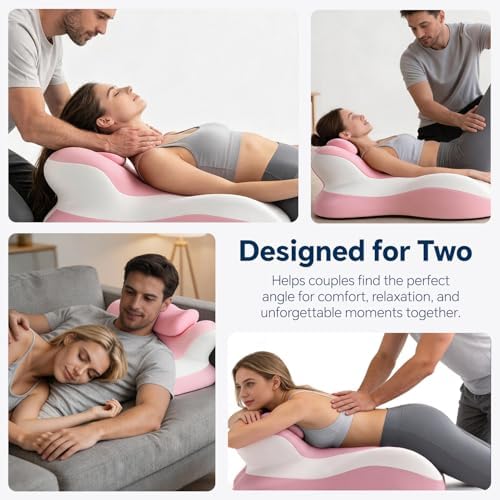 Ergonomic Reading Pillow, Memory Foam Wedge Pillow, Adjustable Neck Pillow