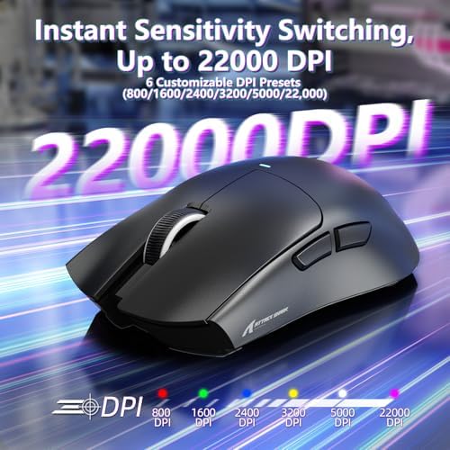 ATTACK SHARK X11 SE Tri Mode Lightweight Wireless Gaming Mouse - Black