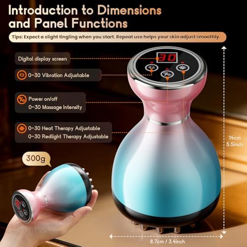 Electric Lymphatic Drainage Massager for Body Anti-Cellulite Sculpting Tool