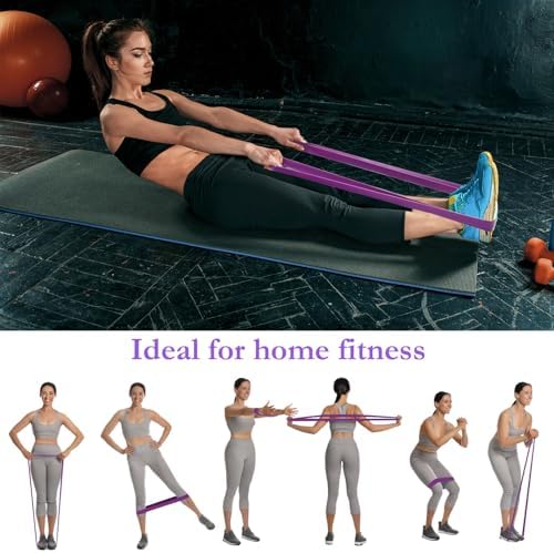 Foilswirl 8 Pcs Resistance Bands for Working Out