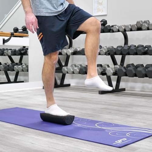 OPTP AXIS Firm Density Foam Roller – Half-Round, Black, 12" X 3"