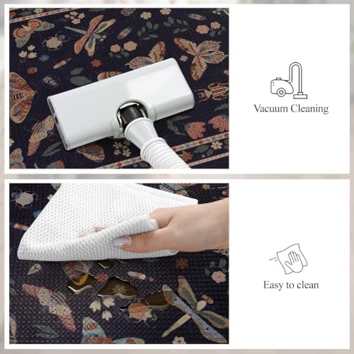 LEEVAN Anti Fatigue Kitchen Mats for Floor, Cushioned Kitchen Mat Set 2PCS