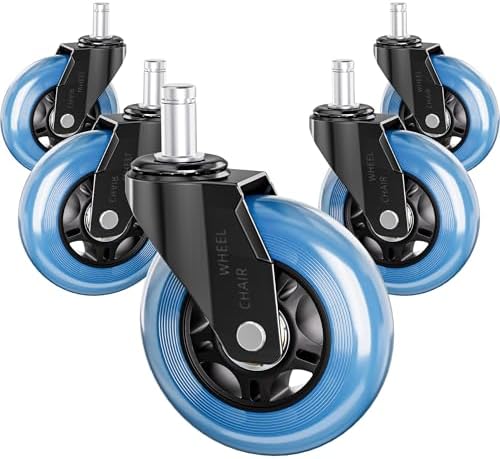 Office Chair Wheels Replacement Rubber Chair Casters Heavy Duty