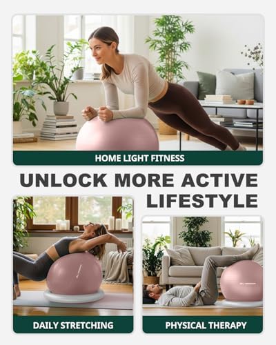 Trideer Exercise Ball Chair – Yoga Ball Chair for Office, Pregnancy & Home
