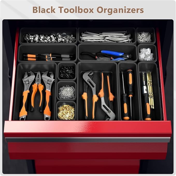 A-LuGei 【𝗫𝗟 𝟱𝗽𝗰𝘀】 Tool Box Organizer Garage Organization and Storage