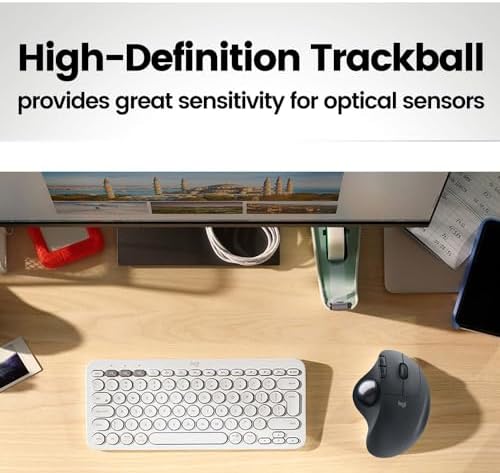 Trackball 34mm/1.34 Inches, Replacement Ball for Logitech M575, M570, MX Ergo, ELECOM, Kensington, Perixx, and Other Compatible Trackball Mice, Glossy - Gray