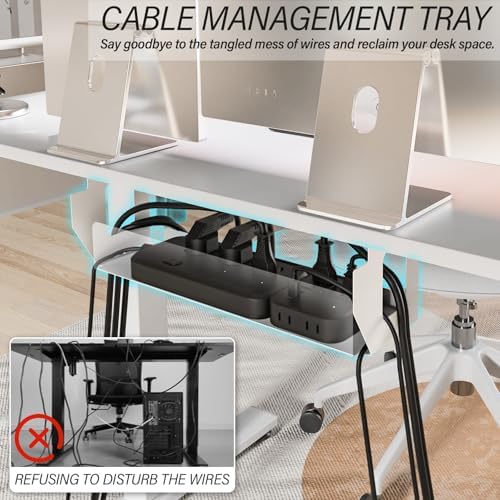 Kingant Standing Desk, 40x24 Inch Electric Height Adjustable Computer Desk