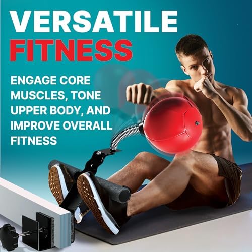 GLACIAL Doorway Sit Up Bar with Punching Bag, Ab & Upper Body Workout