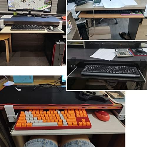Corner Cabinet Pull Out Organizer Soft Close Swing Organizer Lazy Slide Kitchen Organizers and Storage with Close Heavy Duty Adjustable Shelf,Ergonomic Pull-Out Keyboard Tray with Glide Rail