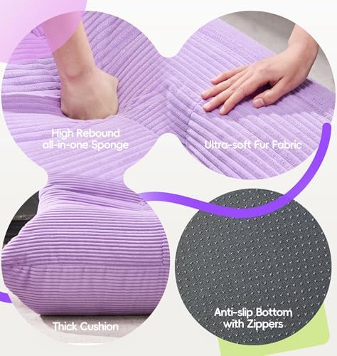 Hobestluk Medium Bean Bag Chairs Lounge Floor Chair BeanBag Couch Togo Sofa
