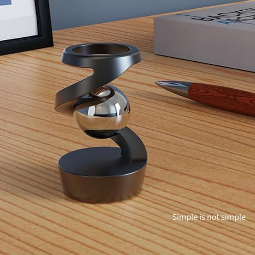 Kinetic Spinning Desk Toy, ADHD Stress Fidget Desktop Decor Rose Gold