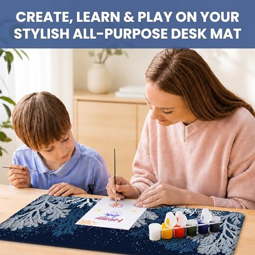 Aesthetic Desk Mat, Cute Ocean Reef Desk Pad Protector for Work & Decor, 35.4" x 15.7", Pretty Non-Slip Extended Mouse Pad for Office or Home
