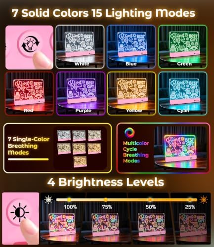 16.8" LED Drawing Board for Kids, Toys for Girls 3+ Birthday Gifts