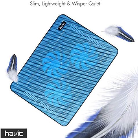 havit HV-F2056 Laptop Cooling Pad for 15.6-17 Inch Laptops, Blue