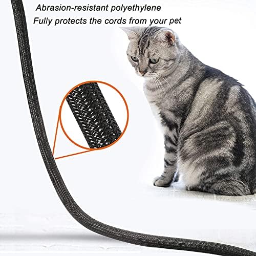Cable Management Sleeve, Split Design, 10FT - 3/8 Inch, Black