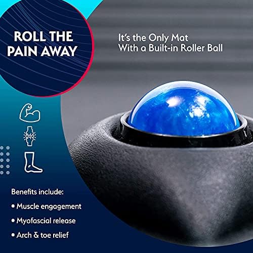 Sky Solutions Anti Fatigue Kitchen Mat – Genius Ergonomic Cushioned Floor Mats for Office or Home Standing Desk or Sink w/Acupressure Massage Ball (Emerald)