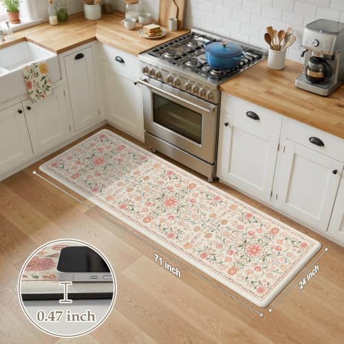 KIMODE Anti Fatigue Mats for Kitchen Floor,Cushioned Kitchen Runner Rug
