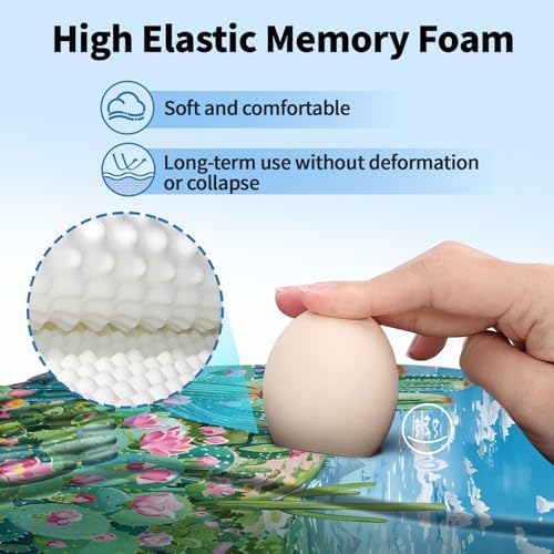 YIWEI Ergonomic Mouse Pad with Wrist Rest for Carpal Tunnel Pain Relief