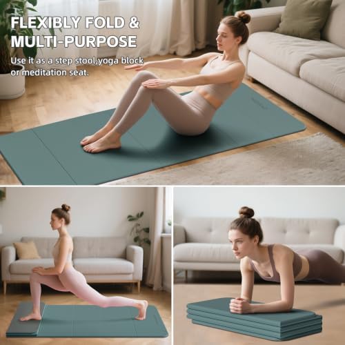 7-Fold Yoga Mat 70"x24" - 1/2 Inch Thick