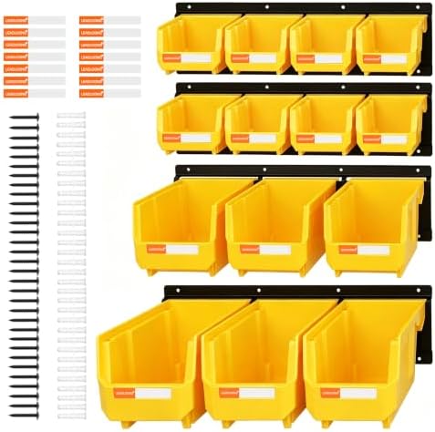 14pc Wall-Mounted Organizer V1 V2 V3 Master Combo Set Yellow