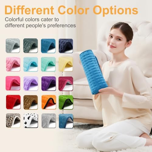 Heating Pad,Electric Heating Pads,Heating Pad for Back,Blue,24x12 Inch