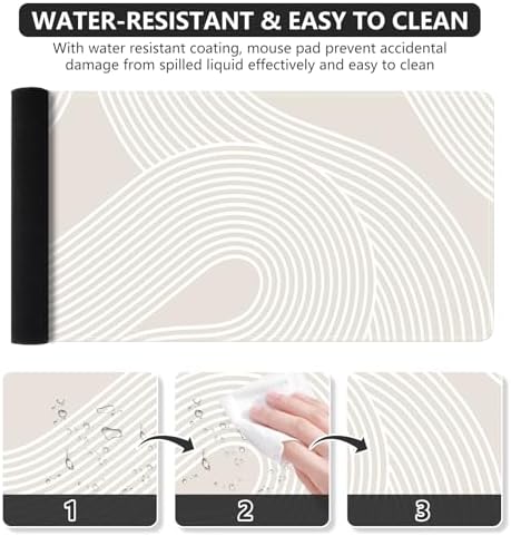 iCasso Desk Pad,Desk Matt for Desktop,Large Mouse Pad,Lines