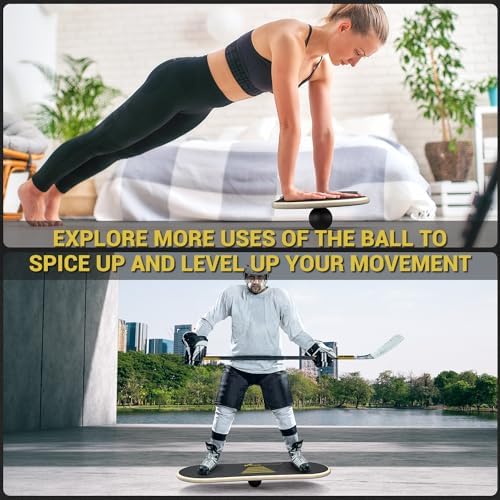 Sportneer Balance Board, 7-Mode Balance Trainer with Roller & Ball