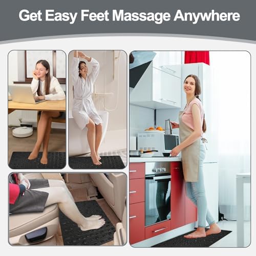 Portable Feet Acupressure Mat, Foldable Foot Massager Mat, Pressure Point Massage Pad, Anti Fatigue Office Standing Desk Stand Up Pad, Relieve Foot Pain(27.6"x16.7")