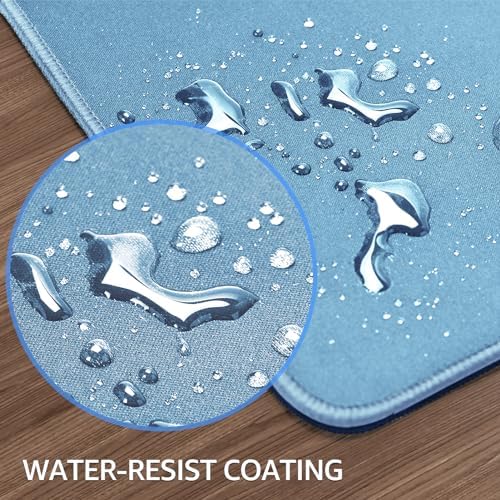 KTRIO Large Gaming Mouse Pad, Desk Mat, 31.5 x 15.7 in, Ice Blue, XXL