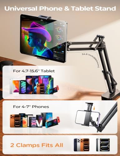 LISEN Tablet Stand iPad Holder Desk Mount, Kindle Accessories Tablet Holder