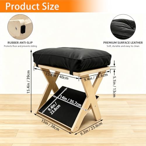 Foot Rest Under Desk, Ergonomic Wooden Desk Foot Rest