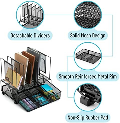 Mr. Pen- Mesh Desk Organizer with Drawer
