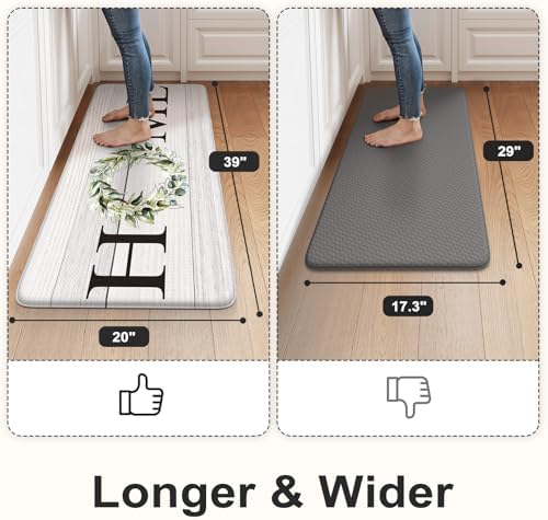 KIMODE Kitchen Mats for Floor Anti-Fatigue Cushioned Comfort Standing Mat