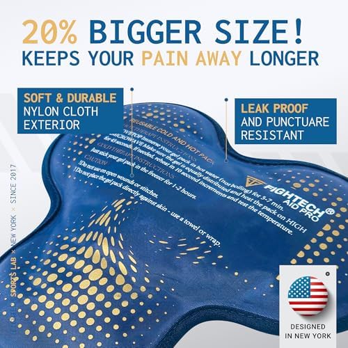 FIGHTECH AidPRO Rotator Cuff Shoulder Brace for Men and Women - Blue, Large