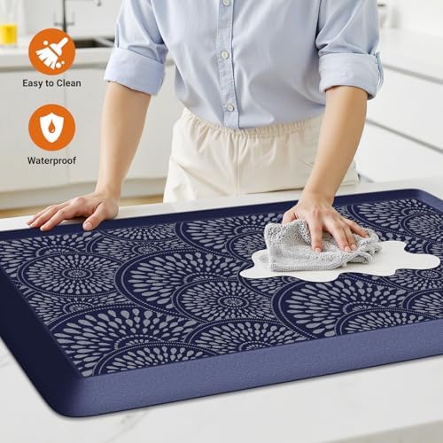 Mattitude 4/5 Inch Kitchen Mat, Waterproof Non-Slip Standing Mats and Rugs