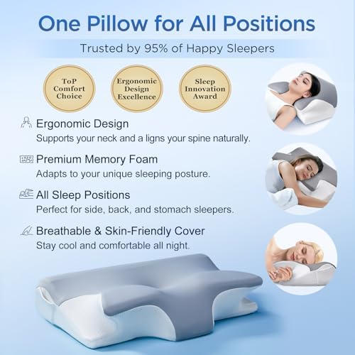 Ergonomic Cervical Neck Pillow for Neck Pain Relief