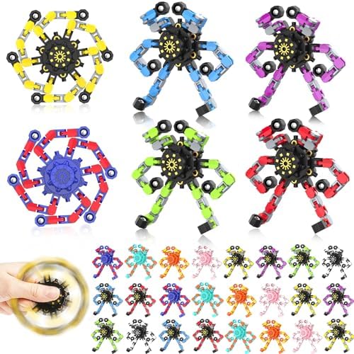 Transformable Fidget Spinners,30PCS Funny Sensory Fidget Toys for Kids