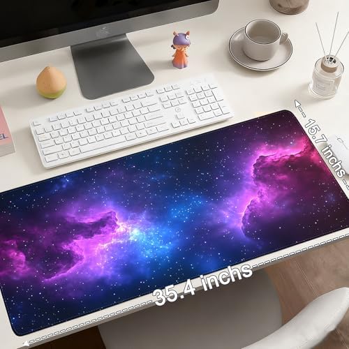 Mouse Pad Gaming - Desk Mat for Keyboard and Mouse - Large Mouse Pad for Desk, Mousepad (35.4" X 15.7") with Non-Slip Base, Desks Pad Mat Office and Home
