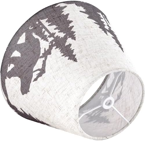 GO&SO Small Animal Lamp Shade Set of 1,5"×9"×6.4" Print Bell Shade Replac