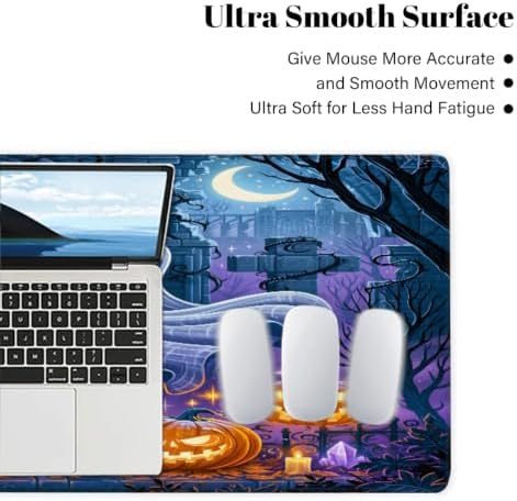 Ghosts Large Mouse Pad Non-Slip Rubber Long Gaming Desk Mat