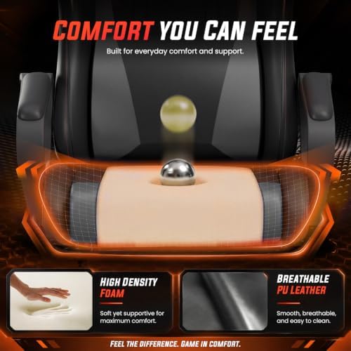 PayLessHere | Gaming Chair | Grey | with Adjustable Lumbar Support