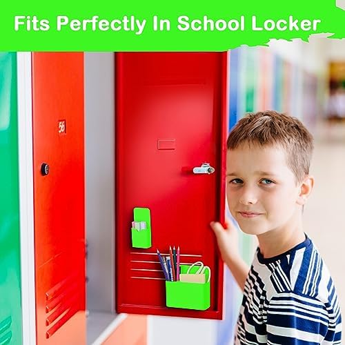KITANIS Magnetic Pen Holder,2 Pack Magnetic Dry Erase Marker Holder with Generous Compartments,Strong Magnet Storage Marker Pen Pencil Organizer for Refrigerator,Whiteboard,Locker Accessories