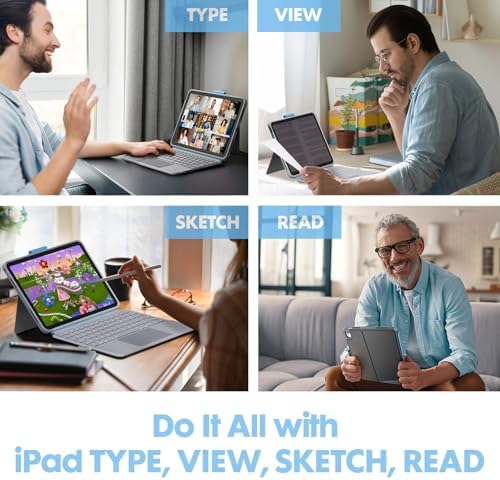 Wireless Magnetic Keyboard Case for iPad 10th Generation