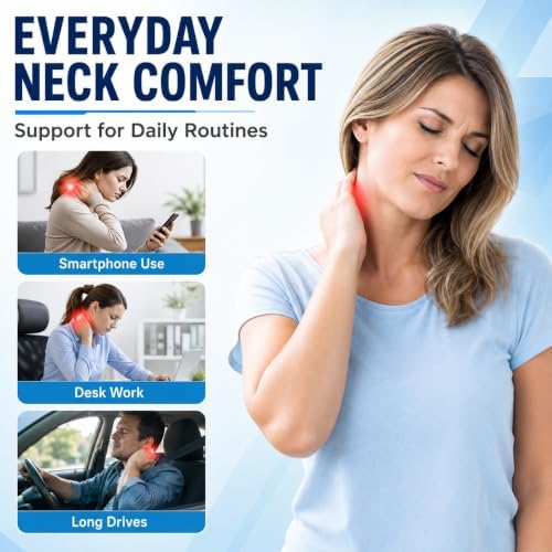 Upgraded Neck Stretcher Hammock 1 Pack, Adjustable Cervical Traction Device with Removable Pads, Portable Support Strap for Neck Tension Relief