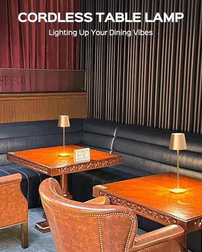 JACKYLED Cordless Lamps, 3 Height, 3 Colors Smooth Dimming, 5000 Capacity