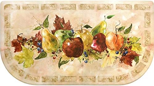 J&V TEXTILES Anti Fatigue Kitchen Mat - Kitchen Mat Cushioned Anti Fatigue, Kitchen Floor Mats Cushioned, Non Slip Waterproof Mat Standing Desk, 20x36x1/2 inches (Napa Fruit Slice)